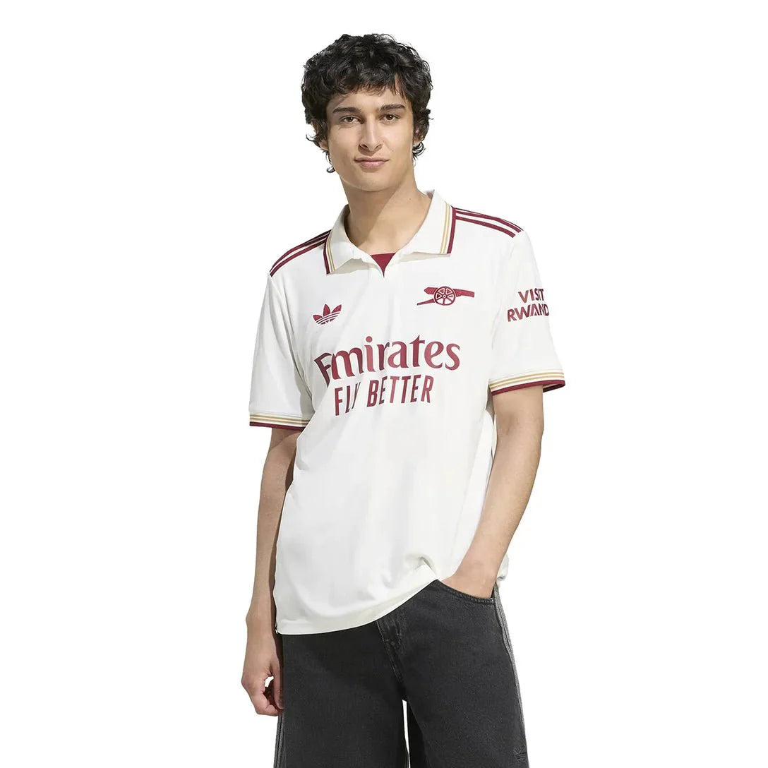 Camisa Arsenal Third 2025/26 Torcedor Adidas Masculino - Branco