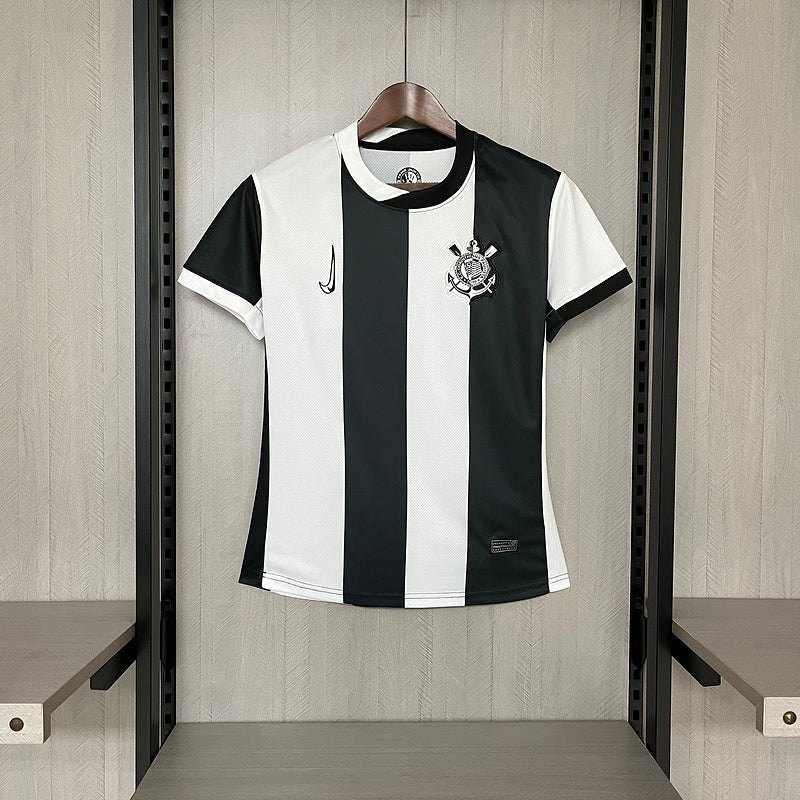 Camisa Corinthians IlI 24/25 Nike - Preto e Branco - (Feminina)