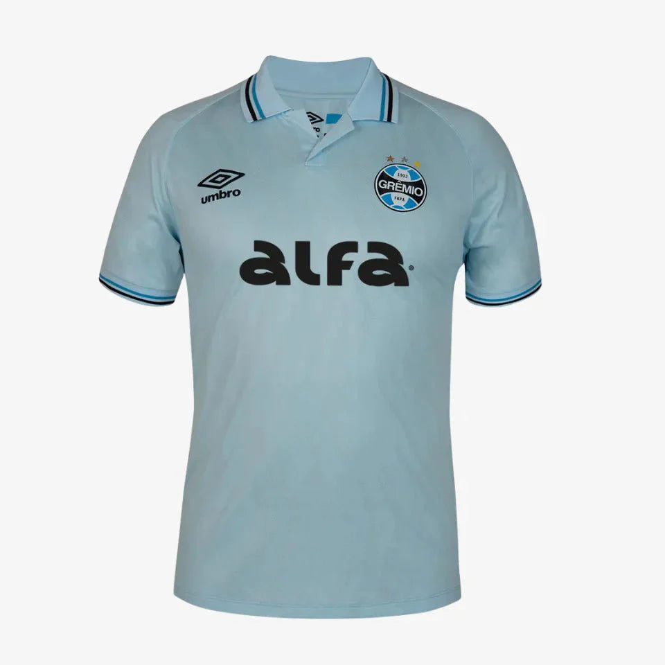 Camisa Umbro Grêmio II 2025/26 Azul Celeste - Jogador